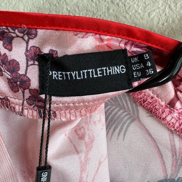 NWT PRETTY LITTLE THING SATIN MINI DRESS - Picture 6 of 6